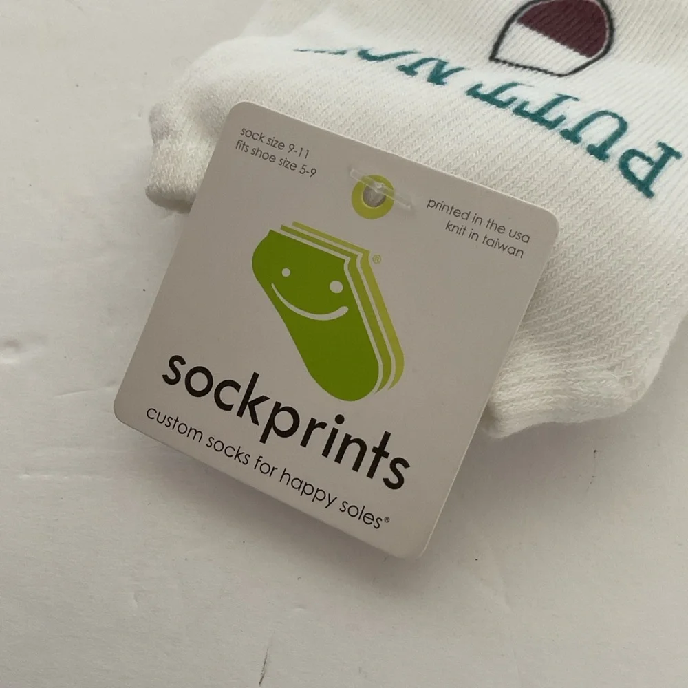 Sock Prints Golf Socks NWT